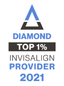 Invisalign 2021 Diamond Provider badge
